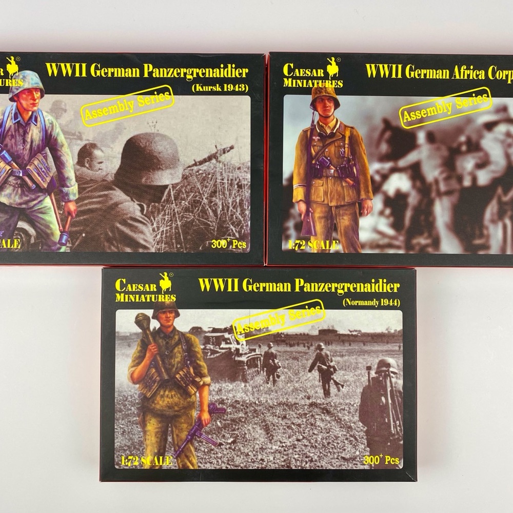 Caesar Miniatures 1/72  WWII Germany Sets Lot of Three Sealed 7713 7715 7716